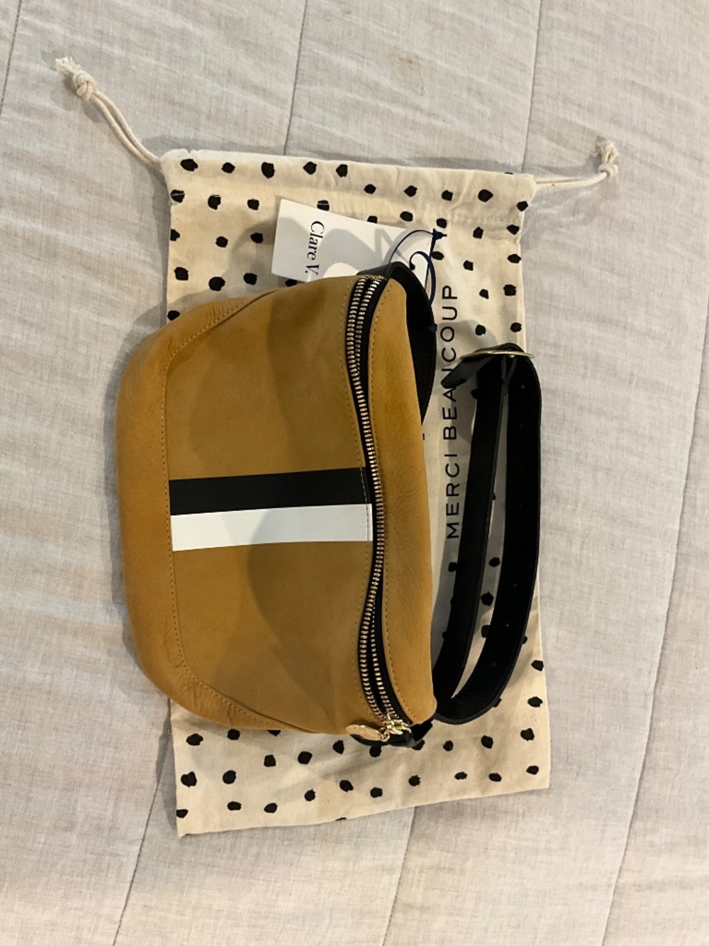 Clare V Tan Fanny pack with stripes - Picture 5 of 5